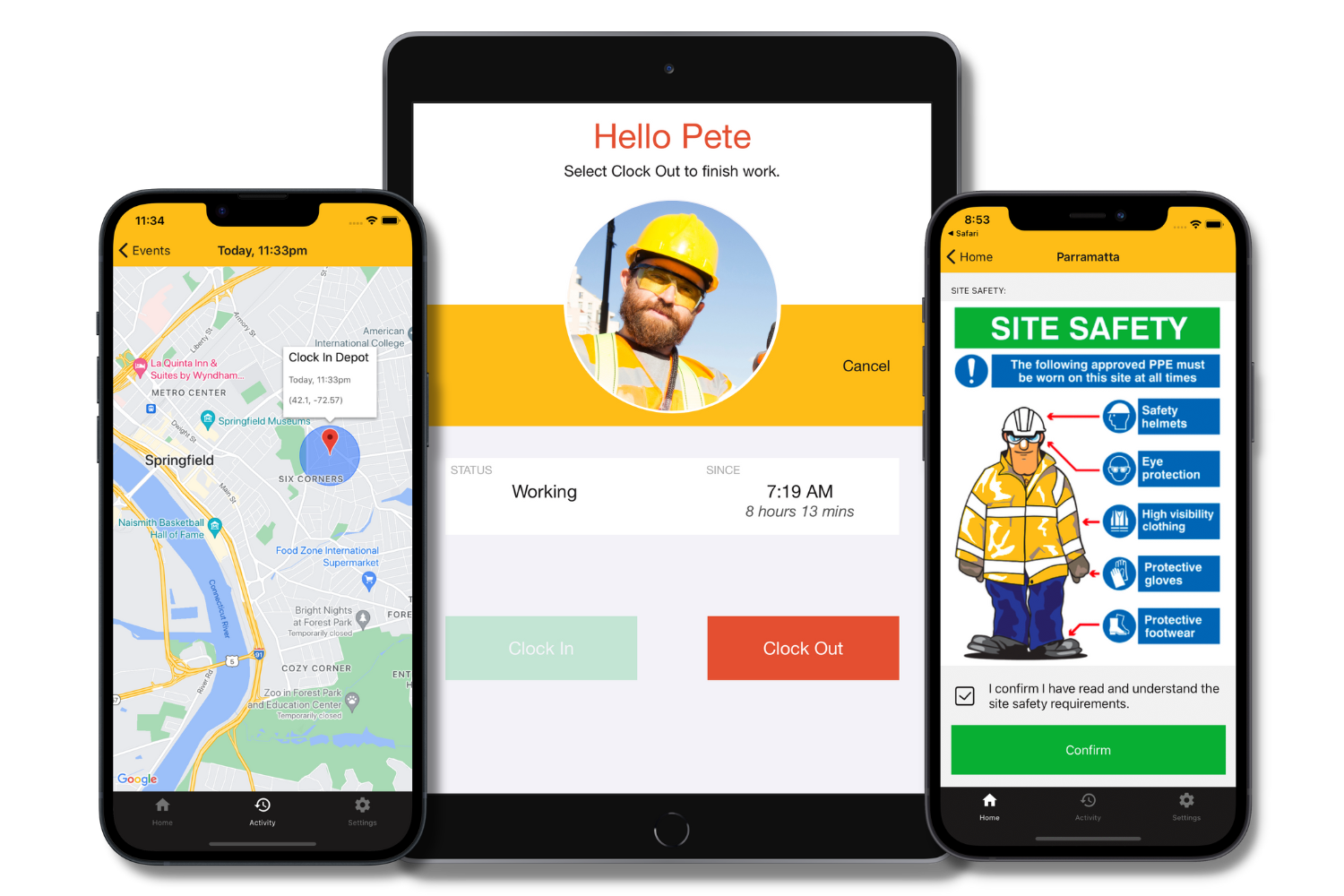 NoahFace Facial Recognition Time Clock for iPad